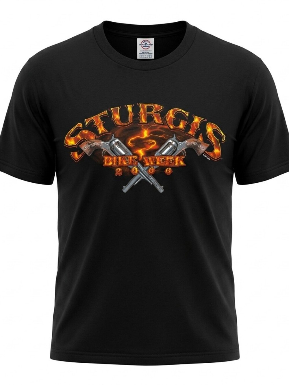 NWT Vintage Sturgis Bike Week 2006 T-Shirt Large Black Biker Motorcycle Delta